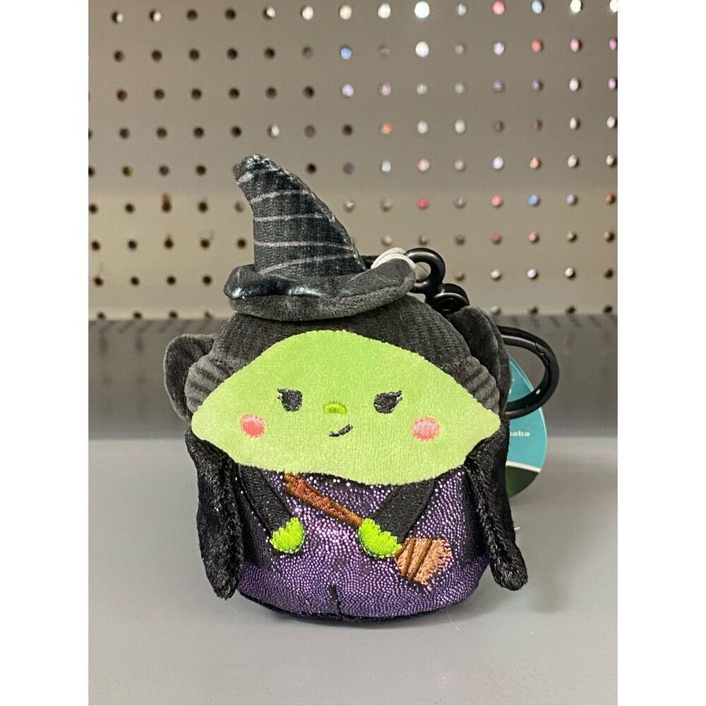 Wicked Elphaba 3" Squishmallow Clip-on Wizard of Oz NWT NEW Backpack Keychain